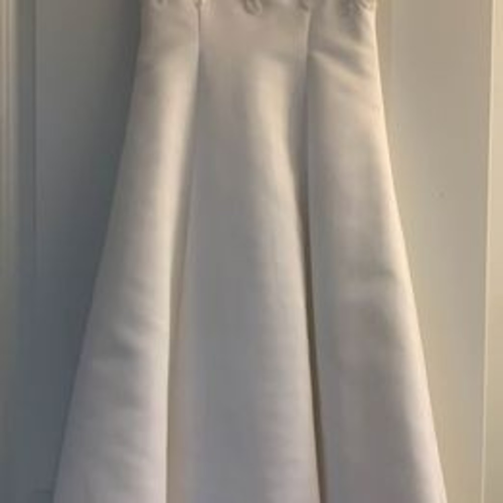 Classic White Girls' Formal Dress